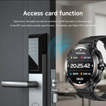 D13 2 in 1 Bluetooth Earphone Smart Call Watch, Support Bluetooth Call / NFC / Health Monitoring, Silicone Strap, 3-Bead Steel Strap, Milanese Steel Strap