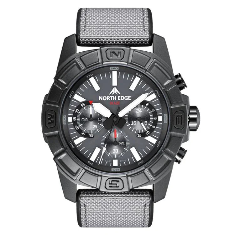 NORTH EDGE BLAZE Outdoor Waterproof Men Solar Charging Smart Sports Watch