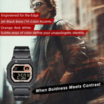 NORTH EDGE X1 Outdoor Single Display Square Waterproof Luminous Electronic Watch