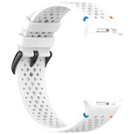 xDfind Alloy Black Buckle Honeycomb Breathable Silicone Watch Band, For Samsung Galaxy Watch8 / Watch8 Classic