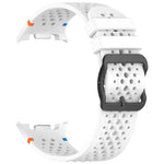 xDfind Ladder Black Buckle Honeycomb Breathable Silicone Watch Band, For Samsung Galaxy Watch8 / Watch8 Classic