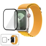 Buckle Loop Nylon Watch Band with 3D Curved Film, For Apple Watch Series 10 46mm