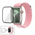 Buckle Loop Nylon Watch Band with 3D Curved Film, For Apple Watch Series 44mm