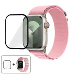 Buckle Loop Nylon Watch Band with 3D Curved Film, For Apple Watch Series 44mm