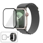 Buckle Loop Nylon Watch Band with 3D Curved Film, For Apple Watch Series 44mm