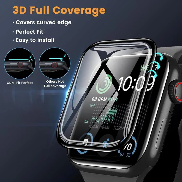 Buckle Loop Nylon Watch Band with 3D Curved Film, For Apple Watch Series 10 46mm