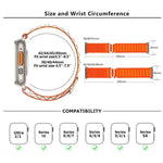Buckle Loop Nylon Watch Band with 3D Curved Film, For Apple Watch Series 44mm