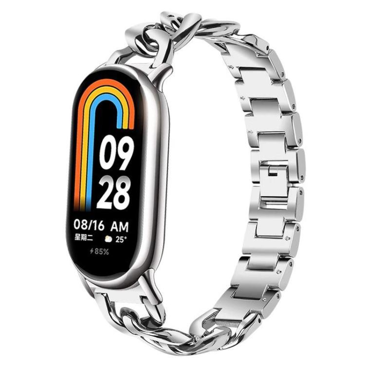 xDfind Single-row Denim Chain Stainless Steel Watch Band, For Xiaomi Smart Band 10 / 9 / 8
