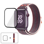 Nylon Loop Watch Band with 3D Curved Film, For Apple Watch Series 10 46mm, For Apple Watch Series 10 42mm, For Apple Watch Series 44mm
