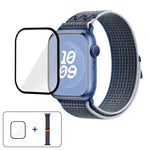 Nylon Loop Watch Band with 3D Curved Film, For Apple Watch Series 40mm, For Apple Watch Ultra 2 / 1 49mm, For Apple Watch Series 45mm