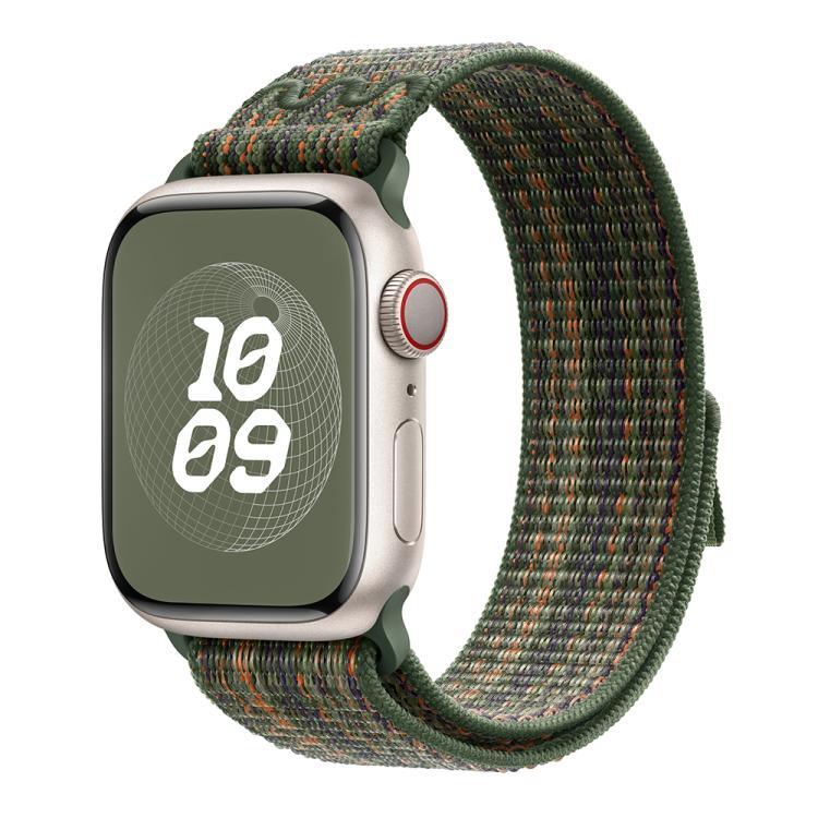 Nylon Loop Watch Band with 3D Curved Film, For Apple Watch Series 41mm, For Apple Watch Series 38mm, For Apple Watch Series 42mm
