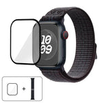 Nylon Loop Watch Band with 3D Curved Film, For Apple Watch Series 41mm, For Apple Watch Series 38mm, For Apple Watch Series 42mm