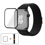 Nylon Loop Watch Band with 3D Curved Film, For Apple Watch Series 41mm, For Apple Watch Series 38mm, For Apple Watch Series 42mm