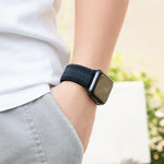 Nylon Loop Watch Band with 3D Curved Film, For Apple Watch Series 41mm, For Apple Watch Series 38mm, For Apple Watch Series 42mm