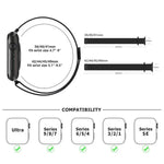 Milanese Stainless Steel Watch Band with 3D Curved Film, For Apple Watch Series 41mm, For Apple Watch Series 38mm, For Apple Watch Series 42mm