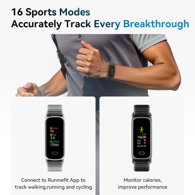 GL1 0.96 inch TFT Screen Fitness Tracker Smart Wristband Support Heart Rate Monitoring