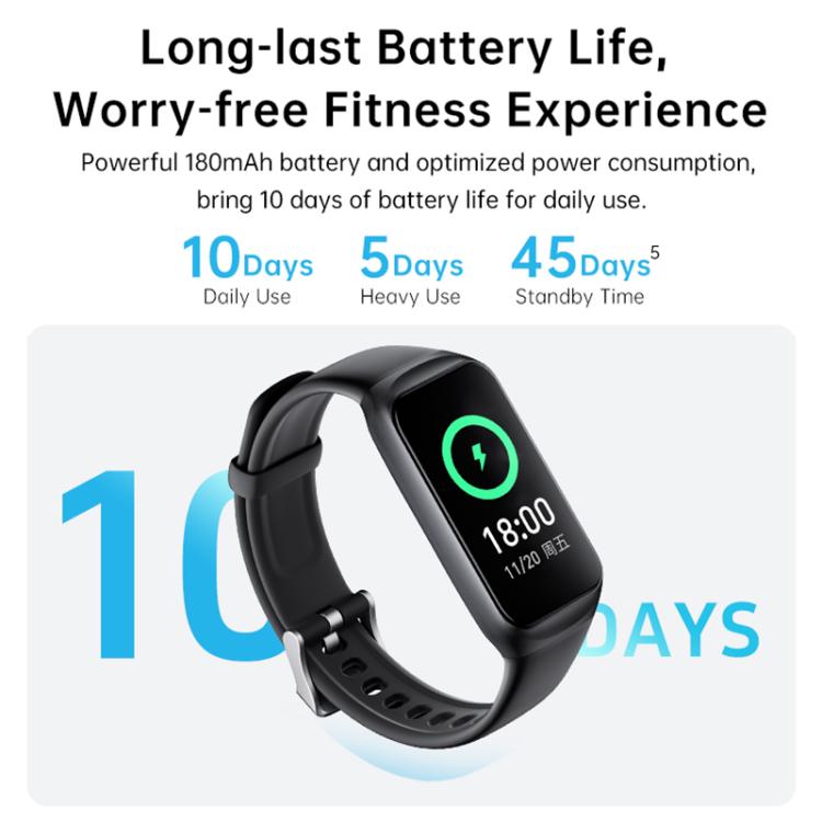 GL2 1.47 inch TFT Screen Fitness Tracker Smart Wristband Support Heart Rate Monitoring