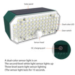 N776B Solar LED High Power Dual Color Sensor Wall Light