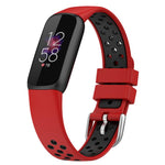 xDfind Breathable Holes Two-color Silicone Watch Band, For Fitbit Luxe