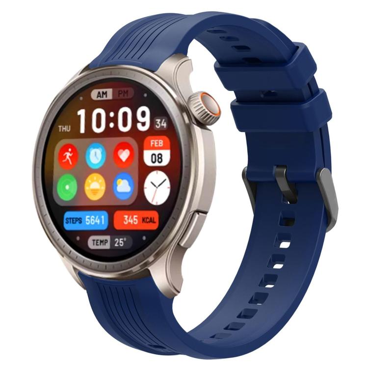 xDfind Black Buckle Silicone Watch Band, For Amazfit Balance