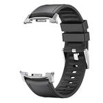 Silicone Leather Skin Watch Band with 3D Curved Film, For Samsung Galaxy Watch8 Classic 46mm, For Samsung Galaxy Watch8 44mm, For Samsung Galaxy Watch8 40mm