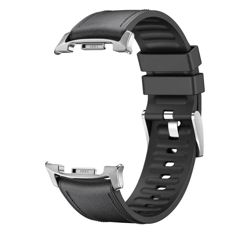 Silicone Leather Skin Watch Band with 3D Curved Film, For Samsung Galaxy Watch8 Classic 46mm, For Samsung Galaxy Watch8 44mm, For Samsung Galaxy Watch8 40mm