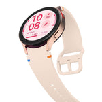 Plain Stitching Silicone Watch Band with 3D Curved Film, For Samsung Galaxy Watch4 Classic 46mm, For Samsung Galaxy Watch4 Classic 42mm, For Samsung Galaxy Watch5 Active 40mm, For Samsung Galaxy Watch5 Active 44mm