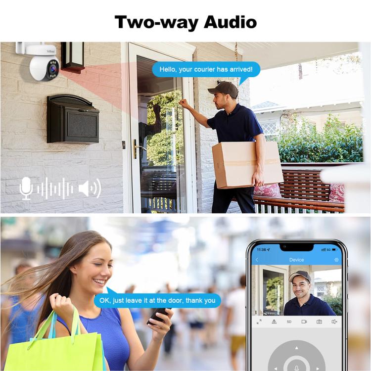Srihome SH051 4MP 5X Optical Zoom PTZ HD Camera, SH051
