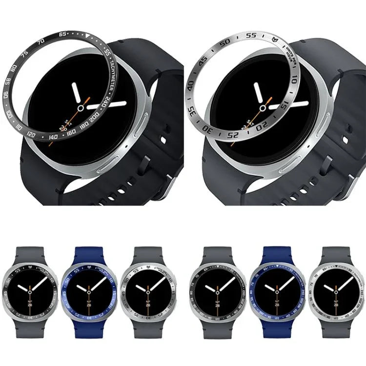 Smart Watch Protective Frame Metal Bezel Ring, Style: A Style, For Samsung Galaxy Watch8 Classic 46mm, For Samsung Galaxy Watch8 44mm, For Samsung Galaxy Watch8 40mm