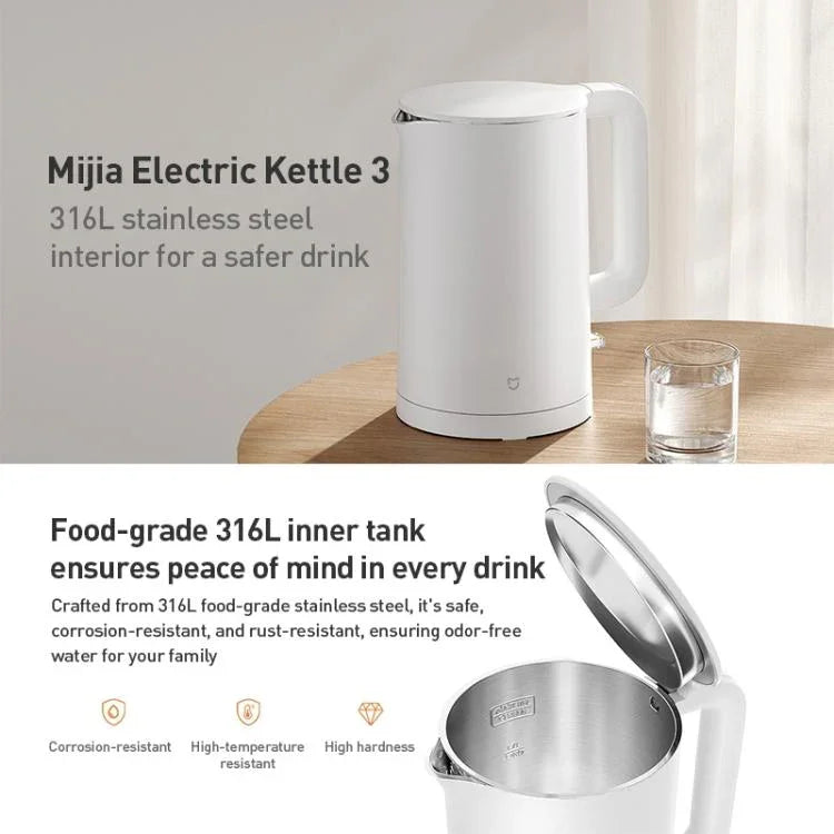 Original Xiaomi Mijia 1.7L 1800W Electric Kettle 3, CN Plug, Electric Kettle 3