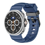 Wild Path Black Buckle Silicone Watch Band, For Samsung Galaxy Watch8 / Watch8 Classic