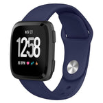 For Fitbit Versa 2 / Versa / Versa Lite xDfind Rivet Buckle Solid Color Silicone Watch Band, S, L