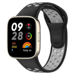 xDfind Press Button Sports Two Color Silicone Watch Band, For Redmi Watch 3