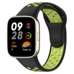 xDfind Press Button Sports Two Color Silicone Watch Band, For Redmi Watch 3