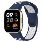 xDfind Press Button Sports Two Color Silicone Watch Band, For Redmi Watch 3