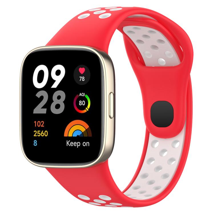 xDfind Press Button Sports Two Color Silicone Watch Band, For Redmi Watch 3