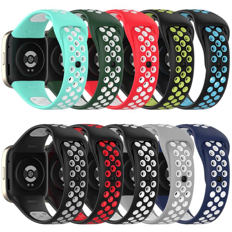 xDfind Press Button Sports Two Color Silicone Watch Band, For Redmi Watch 3