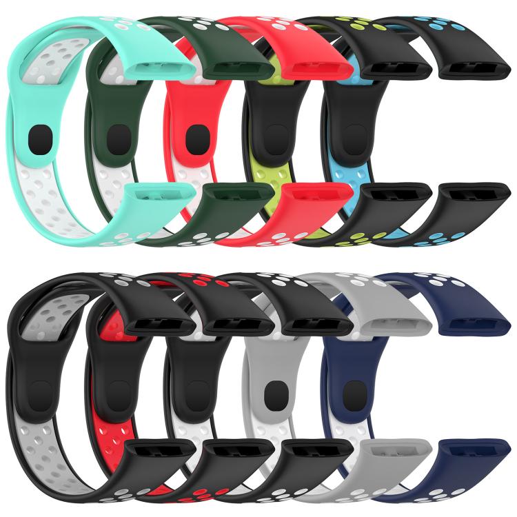 xDfind Press Button Sports Two Color Silicone Watch Band, For Redmi Watch 3