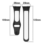 xDfind Press Button Sports Two Color Silicone Watch Band, For Redmi Watch 3
