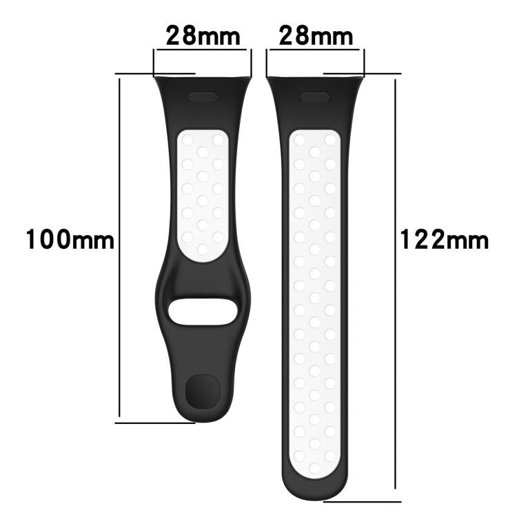 xDfind Press Button Sports Two Color Silicone Watch Band, For Redmi Watch 3