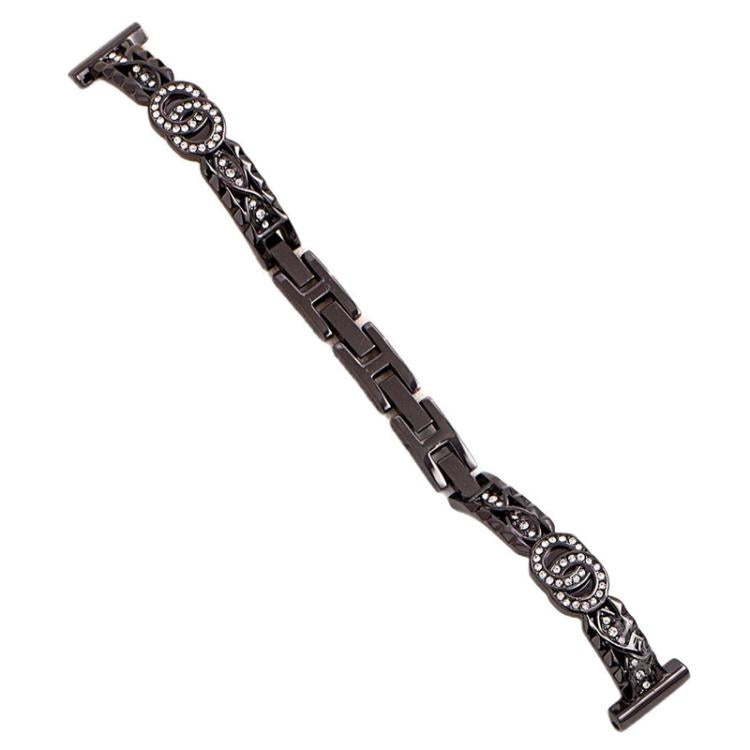 xDfind Thin Bracelet Diamond Metal Stainless Steel Watch Band, 14mm
