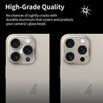 XDcase Titanium Alloy Hollow Camera Lens Protector, For iPhone 16 / 16 Plus