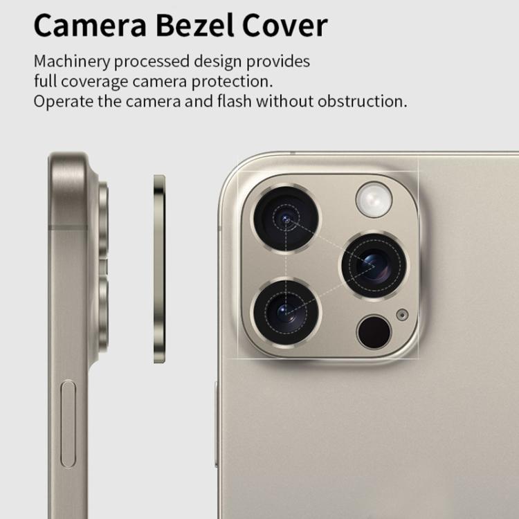 XDcase Titanium Alloy Hollow Camera Lens Protector, For iPhone 14 / 14 Plus