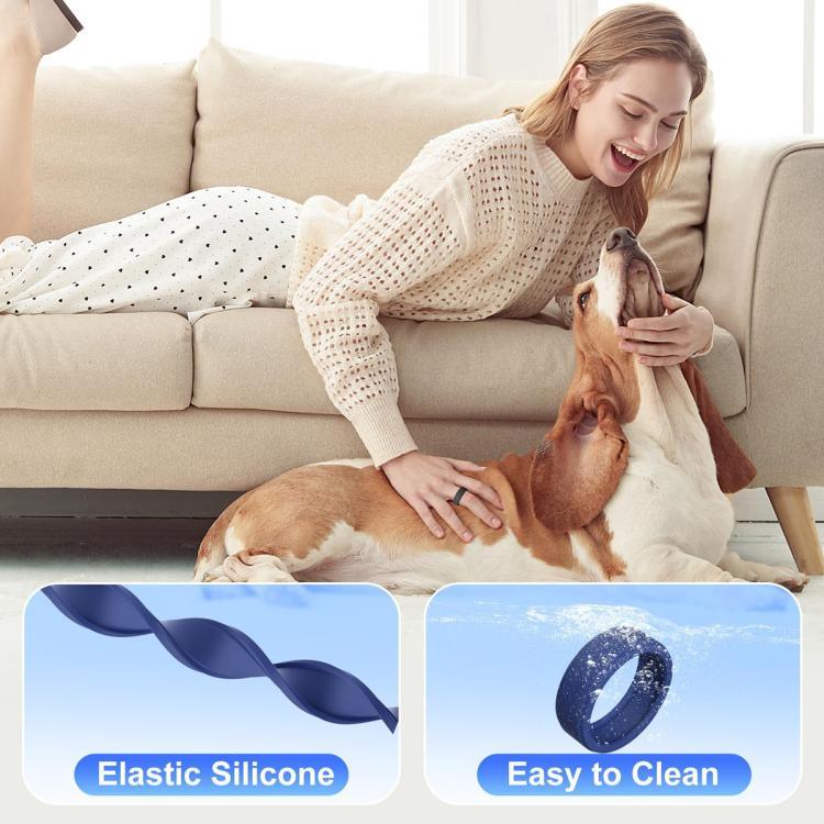 xDfind For Samsung Galaxy Ring / Oura Ring Smart Ring Silicone Solid Color Cover, S, M