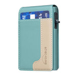 BFK28 Colorblock MagSafe Magnetic Leather Card Bag