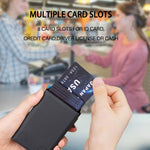 BFK30 Colorblock Flowers Magsafe Magnetic Leather Card Bag