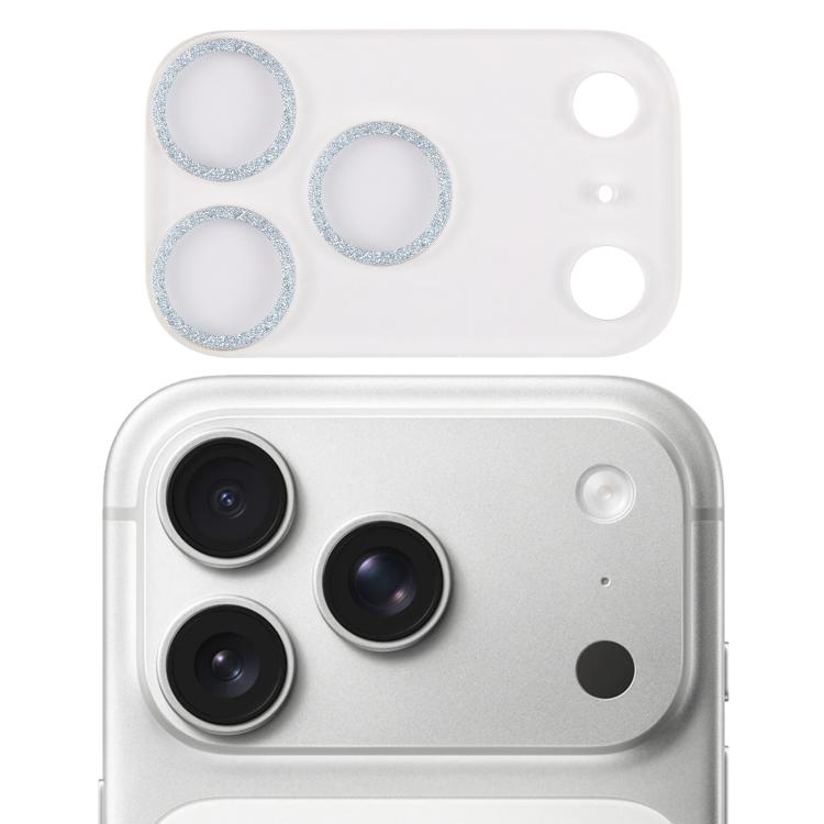 Glitter Ring Tempered Glass Camera Lens Film, For iPhone 17 Pro Max, For iPhone 17 Pro