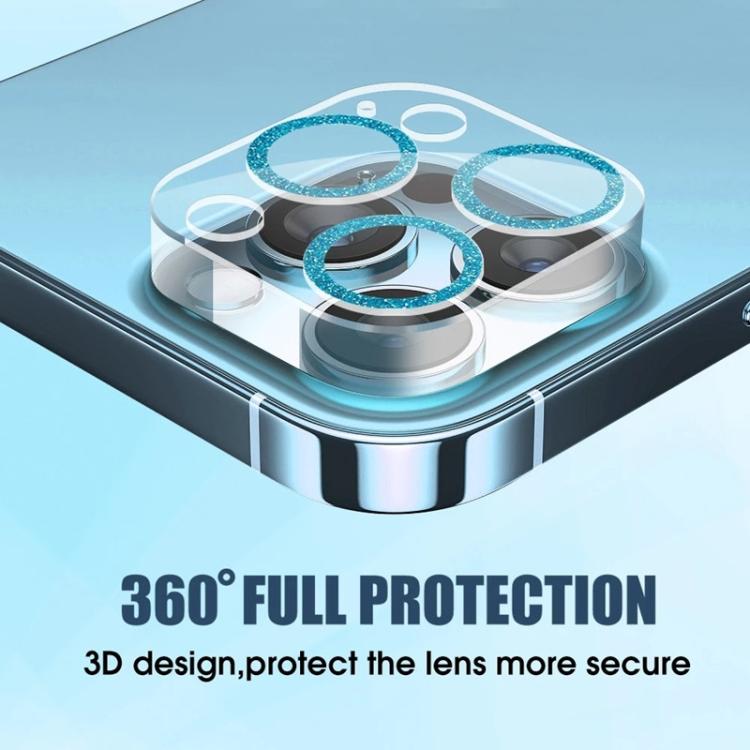 Glitter Ring Tempered Glass Camera Lens Film, For iPhone 17 Pro Max, For iPhone 17 Pro