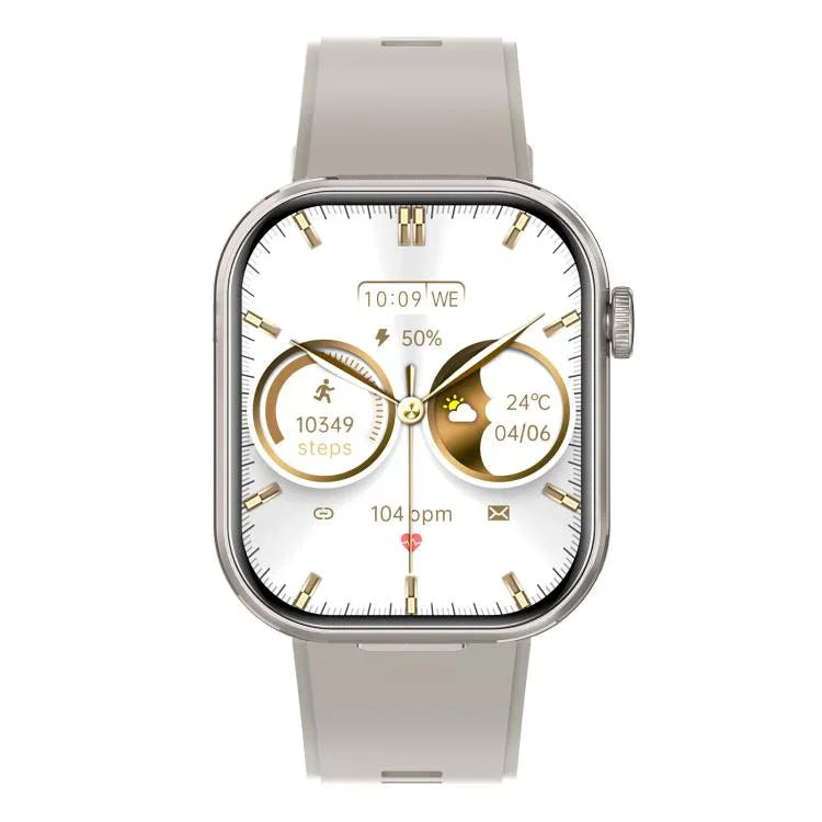 T99 2.02 inch Square Screen 2 in 1 Bluetooth Earphone IP67 Waterproof Smart Watch, Supports Blood Oxygen Monitoring