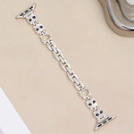 xDfind Red Panda Shaped Diamond Metal Watch Band, For Apple Watch 42 / 44 / 45 / 46 / 49mm, For Apple Watch 38 / 40 / 41 / S11 42mm